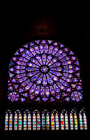 Notre Dame stain glass window
