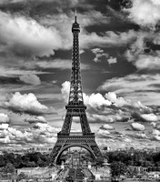 (1) Eiffel Tower in B&W